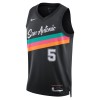 NBA Mænd Trøje San Antonio Spurs Stephon Castle 2025-26 Nike City Edition Sort Swingman
